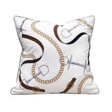 Load image into Gallery viewer, Rightside Design-Bits and Leather - Indoor/outdoor Pillow