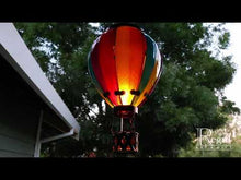 Load and play video in Gallery viewer, Hot Air Balloon Solar Lantern LG - Rainbow