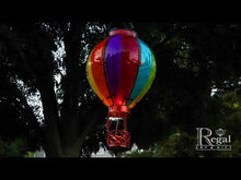 Load and play video in Gallery viewer, Hot Air Balloon Solar Lantern SM - Rainbow
