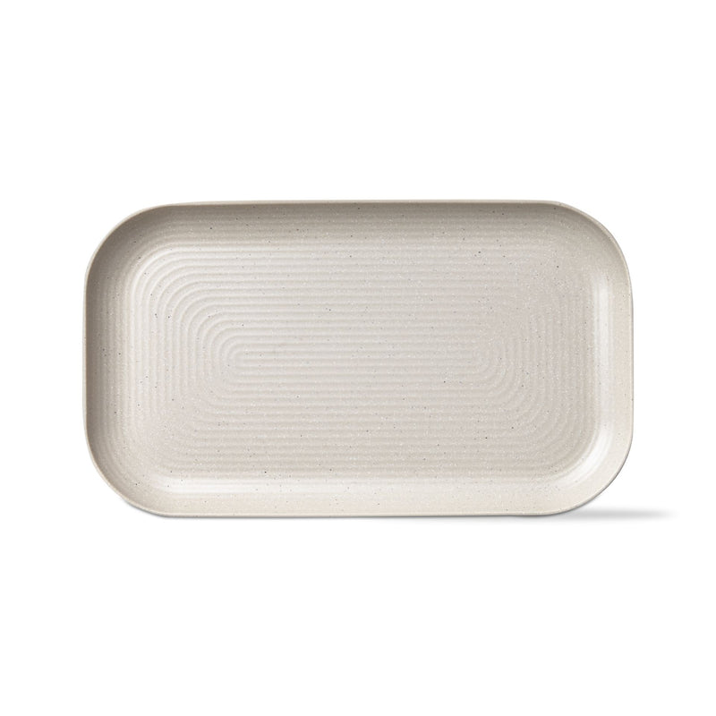 TAG-Brooklyn Melamine Rectangle Serving Platter - Cream