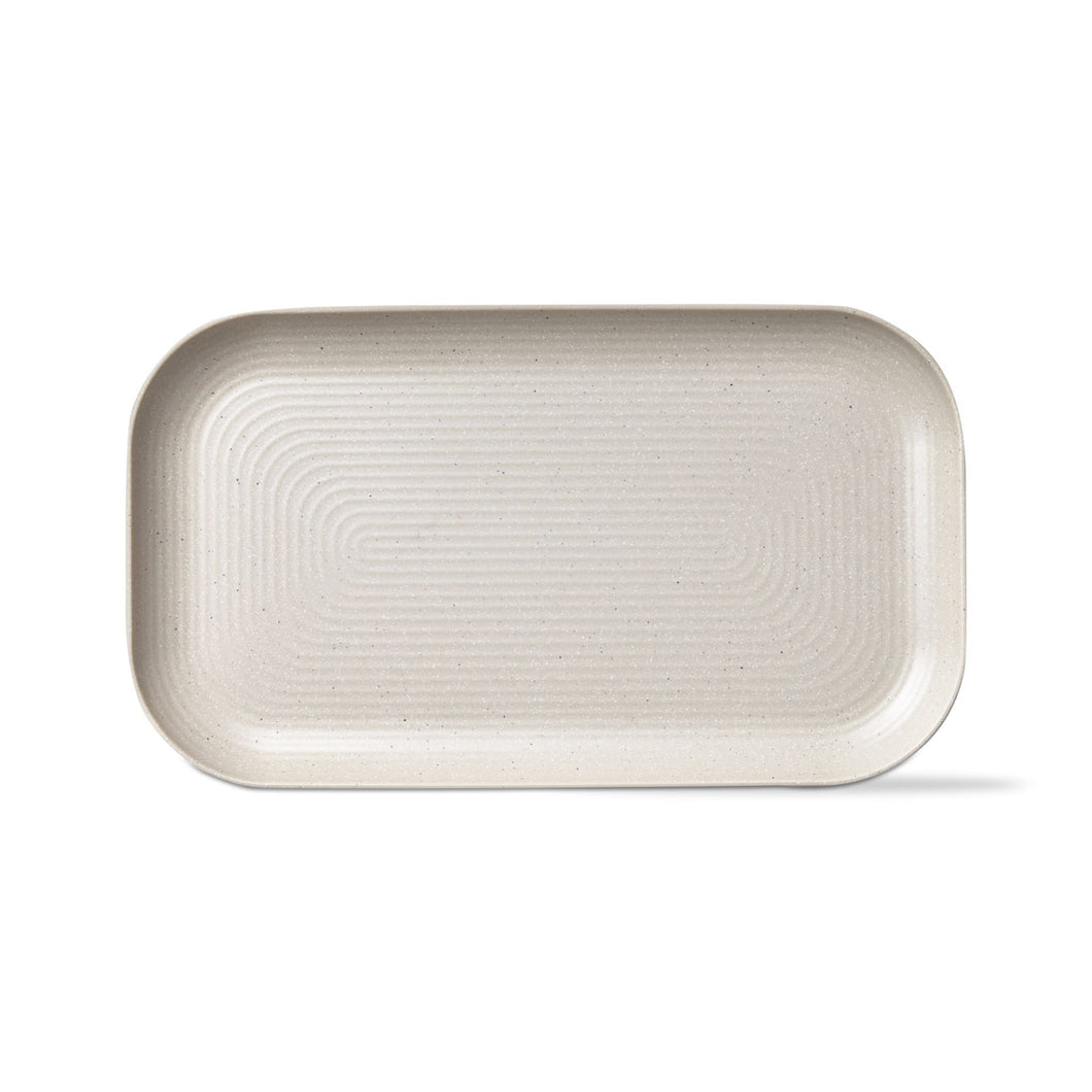 TAG-Brooklyn Melamine Rectangle Serving Platter - Cream