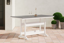 Load image into Gallery viewer, Transville - RECT COUNTER TABLE W/Umb OPT - Gray / White
