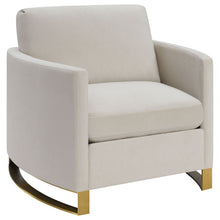 Load image into Gallery viewer, Rufo - Upholstered Curved Track Arm Chair - Beige
