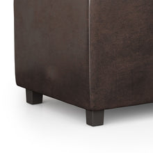Load image into Gallery viewer, Avalon - Storage Ottoman - Distressed Brown
