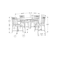 Load image into Gallery viewer, 5 Pieces Dining Table Set, Small, Rectangular
