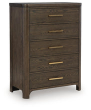 Load image into Gallery viewer, Radkin - Five Drawer Chest - Burnished Brown
