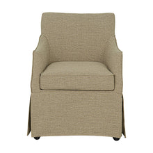 Load image into Gallery viewer, London - Upholstered Skirted Dining Arm Chair

