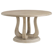 Load image into Gallery viewer, Rodota - 5 Piece Round Dining Table Set With Upholstered Chairs - White Washed
