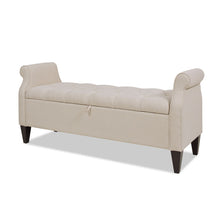 Load image into Gallery viewer, Jacqueline - Tufted Roll Arm Storage Bench
