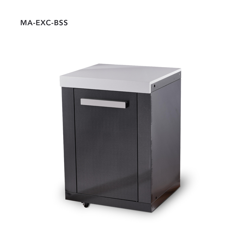 Mont Alpi Stainless Steel Extra Storage Cabinet for Deluxe and Original Series Islands