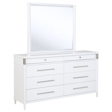 Load image into Gallery viewer, Robinson - 8 Drawer Dresser With Mirror - White
