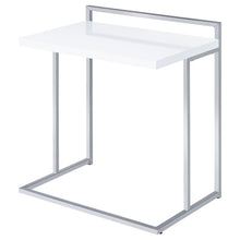 Load image into Gallery viewer, Rectangular Top Snack Table - White

