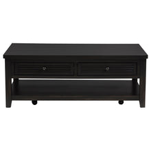 Load image into Gallery viewer, Sutter - 2 Drawer Rectangular Coffee Table - Dark Brown
