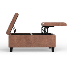 Load image into Gallery viewer, Harrison - Upholstered Coffee Table Storage Ottoman
