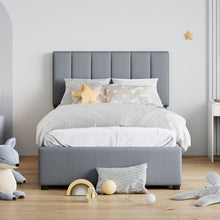 Load image into Gallery viewer, Upholstered Platform Bed With A Hydraulic Storage System
