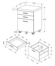 Load image into Gallery viewer, File Cabinet, Rolling Mobile, Storage Drawers, Printer Stand, Office, Contemporary &amp; Modern
