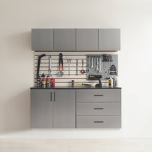 Load image into Gallery viewer, Astro Series - Wall Storage Cabinet With Soft Closing Drawers - Metallic Gray
