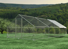 Load image into Gallery viewer, Large Metal Chicken Coop, Walk In Poultry Cage Hen Run House Rabbits Habitat Cage Spire Shaped Coop With Waterproof And Anti Ultraviolet Cover
