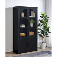 Load image into Gallery viewer, Shayne - 4 Door Display Cabinet With LED Lighting - Black
