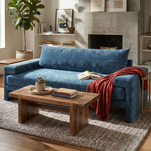 Load image into Gallery viewer, Upholstered 3 Seater Sofa With Wide Armrests
