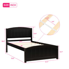 Load image into Gallery viewer, Platform Bed &amp; Headboard, Footboard And Wood Slat Support
