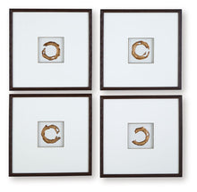 Load image into Gallery viewer, Dallbourne - Wall Art Set (Set of 4) - White / Gold Finish

