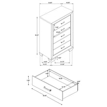 Load image into Gallery viewer, Hadfield - 5 Drawer Chest In Rich - Dark Brown
