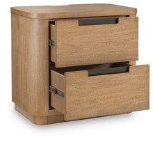 Load image into Gallery viewer, Pamaria - Two Drawer Night Stand - Light Brown
