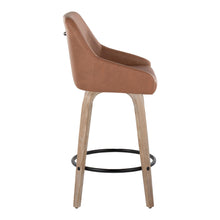 Load image into Gallery viewer, Hannah - Transitional Fixed Height Counter Stool With Swivel With Round Footrest (Set of 2)
