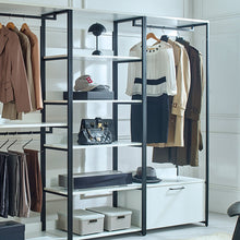 Load image into Gallery viewer, Fiona - Freestanding Walk-In Closet System - White - Wood
