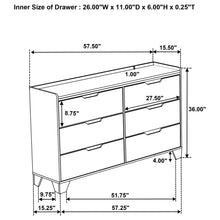 Load image into Gallery viewer, Packard - 6 Drawer Dresser - Oak

