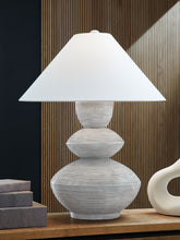 Load image into Gallery viewer, Brickdon - Poly Table Lamp - Distressed White
