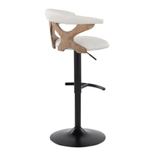 Load image into Gallery viewer, Gardenia - Contemporary Adjustable Barstool &amp; Swivel With Rounded T Footrest (Set of 2)
