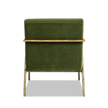 Load image into Gallery viewer, Aerin - Hammered Brass Upholstered Accent Arm Chair
