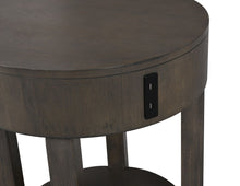 Load image into Gallery viewer, Jonah - MDF End Table With USB Ports - Light Brown
