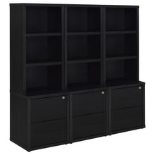 Load image into Gallery viewer, Geary - 3 Piece Wall Unit Bookcase Set With USB Storage
