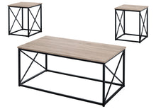 Load image into Gallery viewer, 3 Pieces Table Set, Coffee, End, Side, Accent - Brown / Black

