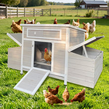 Load image into Gallery viewer, Large Chicken Coop Outdoor Hen House With Dual Nesting Boxes
