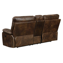 Load image into Gallery viewer, Power Reclining Loveseat - Brown - Fabric

