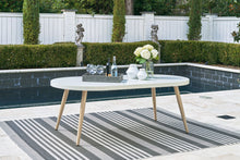 Load image into Gallery viewer, Seton Creek - Oval Dining Table With Umb Opt - White
