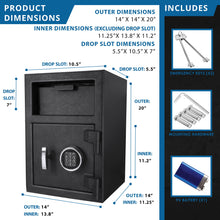 Load image into Gallery viewer, Solid Steel Keypad Depository Safe
