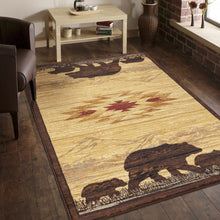 Load image into Gallery viewer, Nature's Nest - 5'3" X 7'3" Lodge Area Rug - Multi / Beige
