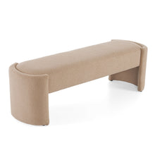 Load image into Gallery viewer, Simple Long Ottoman Bench - Light Camel

