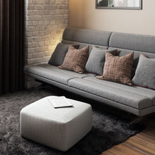 Load image into Gallery viewer, Nate - Handcrafted Square Pouf
