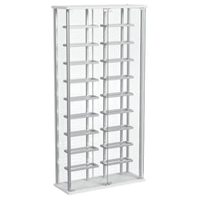 Load image into Gallery viewer, Wine Storage LED Curio Cabinet - Chrome
