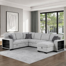 Load image into Gallery viewer, Giza - Modular Sectional Sofa With Sleeper, Storage, USB Charging - Gray
