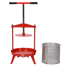 Load image into Gallery viewer, Fruit And Wine Press With T-Shaped Hand Shank, 3.69 Gallon / 14L - Red
