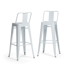 Load image into Gallery viewer, Rayne - Curved Back Metal Stool (Set of 2)
