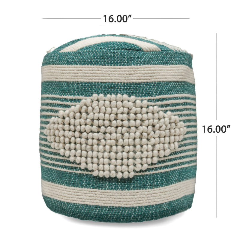 Diamond - Handcrafted Cylindrical Pouf