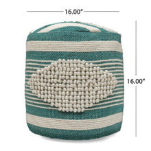 Load image into Gallery viewer, Diamond - Handcrafted Cylindrical Pouf

